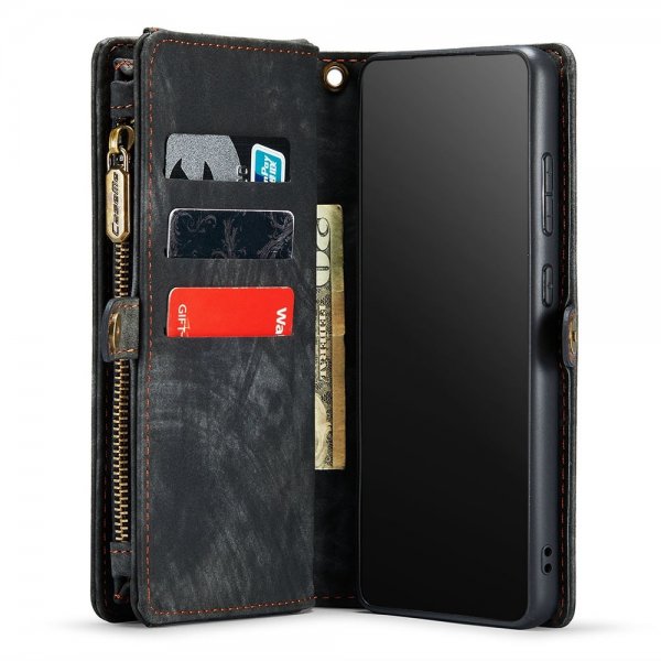 CaseMe Samsung Galaxy S22 Fodral 008 Series Löstagbart Skal Svart
