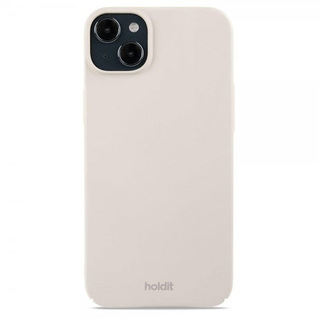 Holdit iPhone 15 Plus Skal Slim Case Light Beige