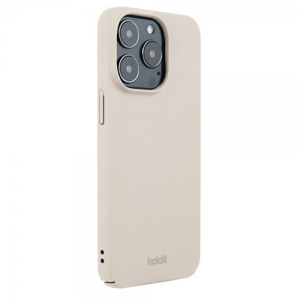 Holdit iPhone 15 Pro Skal Slim Case Light Beige