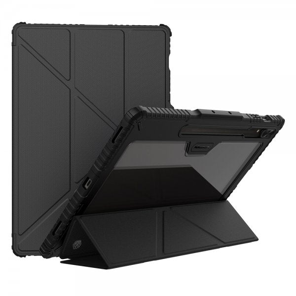Nillkin Samsung Galaxy Tab S9 Plus/S10 Plus Fodral Bumper Leather Case Pro Svart
