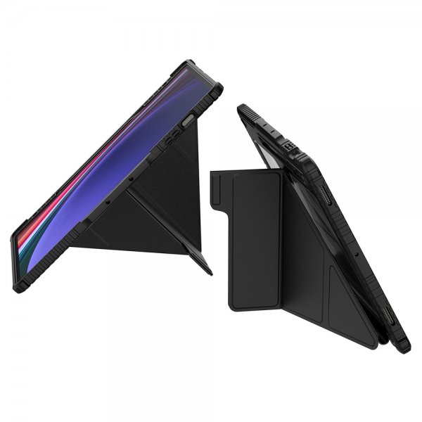 Nillkin Samsung Galaxy Tab S9 Plus/S10 Plus Fodral Bumper Leather Case Pro Svart