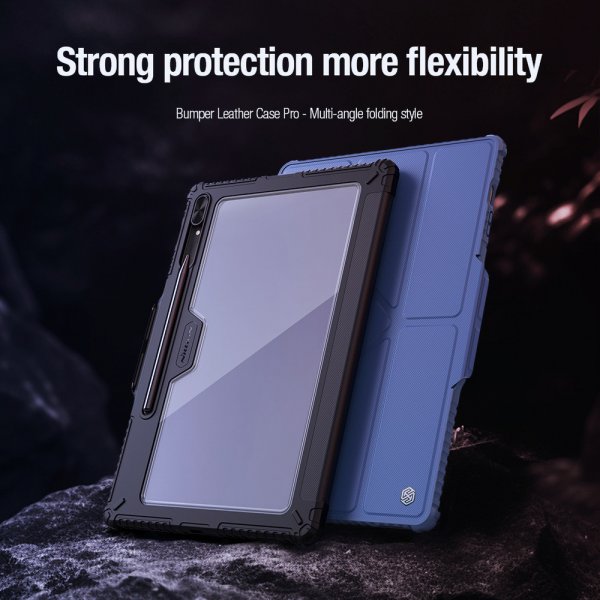 Nillkin Samsung Galaxy Tab S9 Plus/S10 Plus Fodral Bumper Leather Case Pro Svart