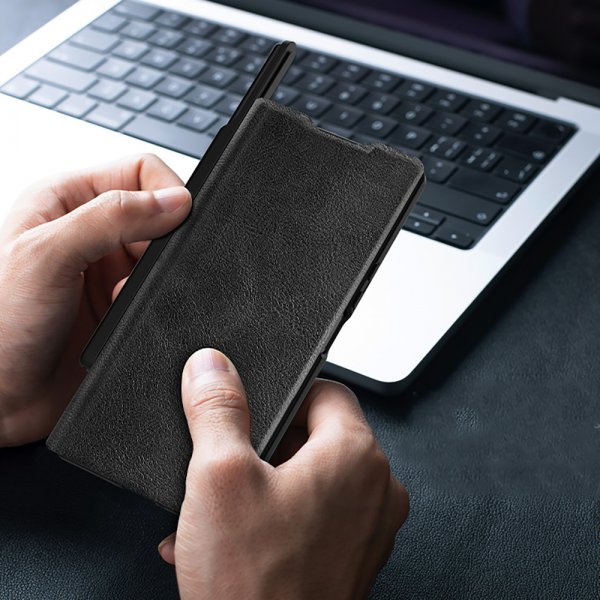 Nillkin Samsung Galaxy Z Fold 7 Fodral Qin Pro Leather Svart