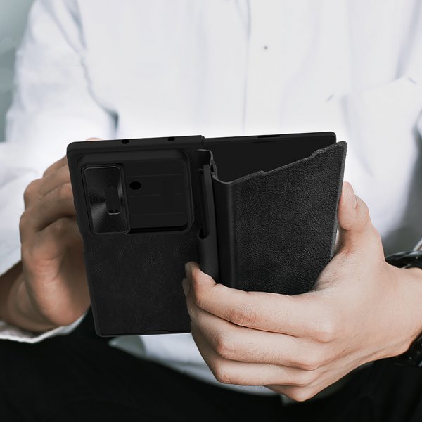 Nillkin Samsung Galaxy Z Fold 7 Fodral Qin Pro Leather Svart