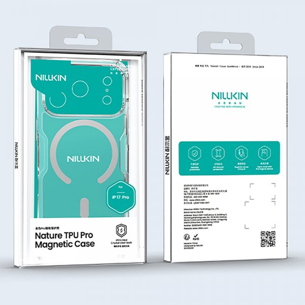 Nillkin iPhone 17 Pro Skal Nature Pro Series MagSafe Transparent