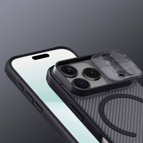 Nillkin iPhone 17 Pro Skal CamShield Pro MagSafe Transparent Svart