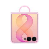Samsung Original Samsung Galaxy Z Flip 8 Skal Silicone Ring Magnet Case Rosa