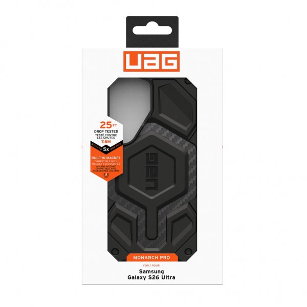 Urban Armor Gear (UAG) Samsung Galaxy S26 Skal Monarch Pro MagSafe Carbon Fiber