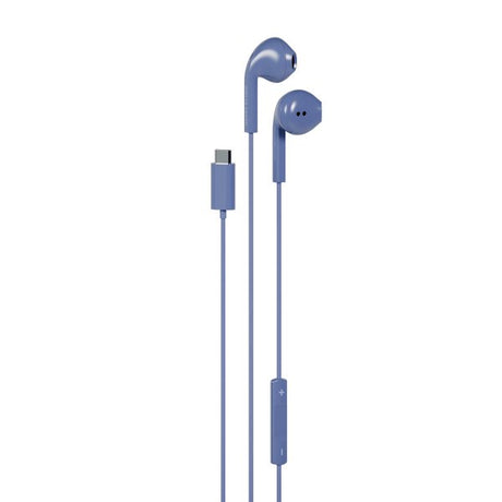Happy Plugs Trådade Hörlurar USB-C Blå
