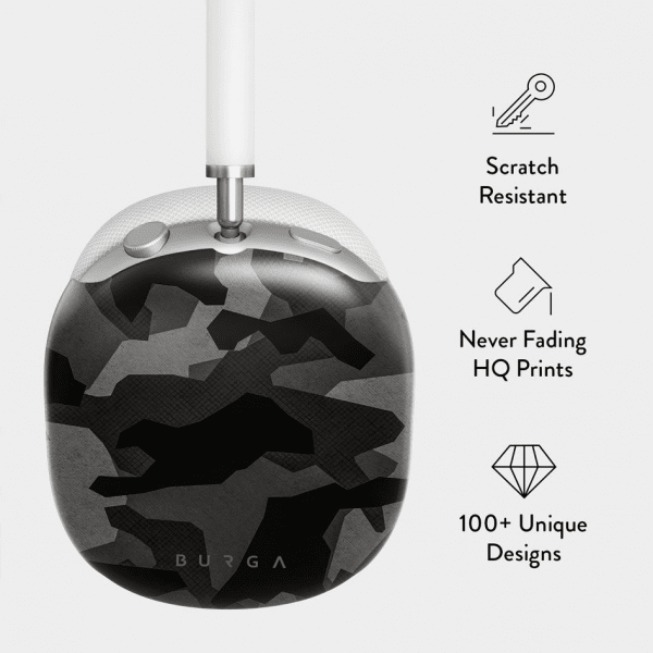 Burga AirPods Max Skal Design Night Black Camo