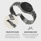Burga Samsung Galaxy Watch 22mm Armband Metal Silver