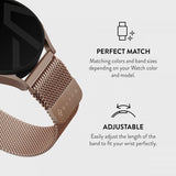 Burga Samsung Galaxy Watch 20mm Armband Metal Mesh Roseguld
