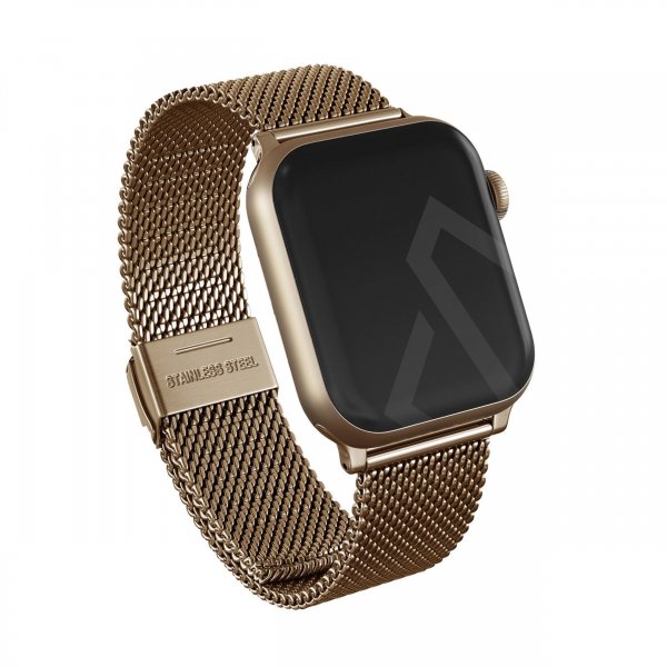 Burga Apple Watch 38/40/41/42mm Armband Mesh Elegance Guld