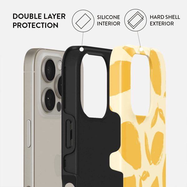 Burga iPhone 15 Pro Skal Tough MagSafe Lemon Tart