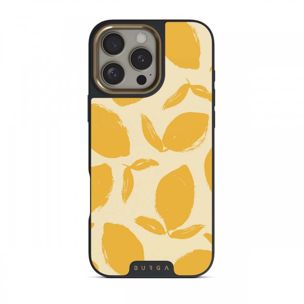 Burga iPhone 15 Plus Skal Elite Dark MagSafe Lemon Tart