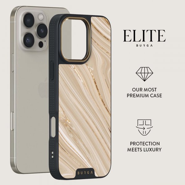 Burga iPhone 15 Pro Max Skal Elite Dark MagSafe Full Glam