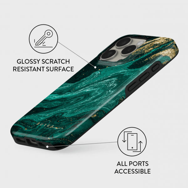 Burga iPhone 16 Skal Tough MagSafe Emerald Pool