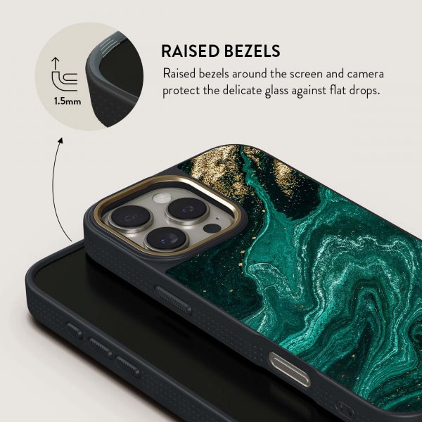 Burga iPhone 16 Pro Skal Elite Dark MagSafe Emerald Pool