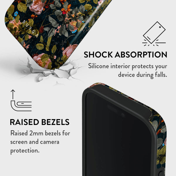 Burga iPhone 15 Pro Max Skal Tough MagSafe Bloomy Garden