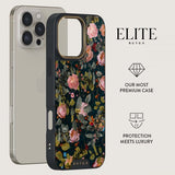 Burga iPhone 16 Pro Max Skal Elite Dark MagSafe Bloomy Garden