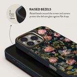 Burga iPhone 16 Pro Max Skal Elite Dark MagSafe Bloomy Garden
