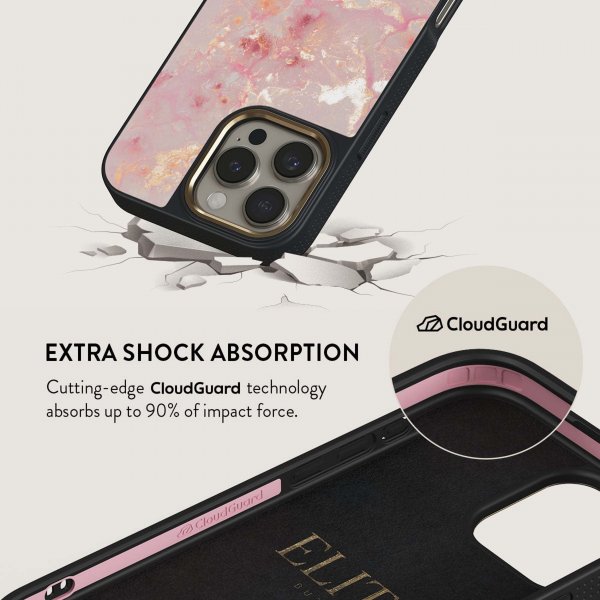 Burga iPhone 16 Skal Elite Dark MagSafe Golden Coral