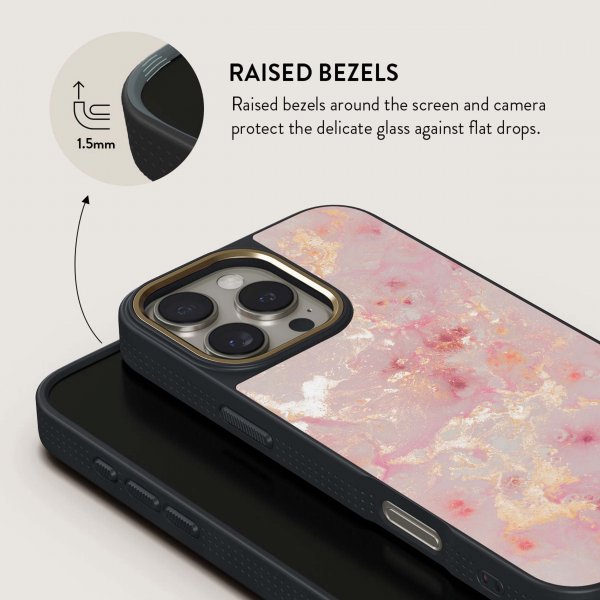 Burga iPhone 15 Pro Skal Elite Dark MagSafe Golden Coral