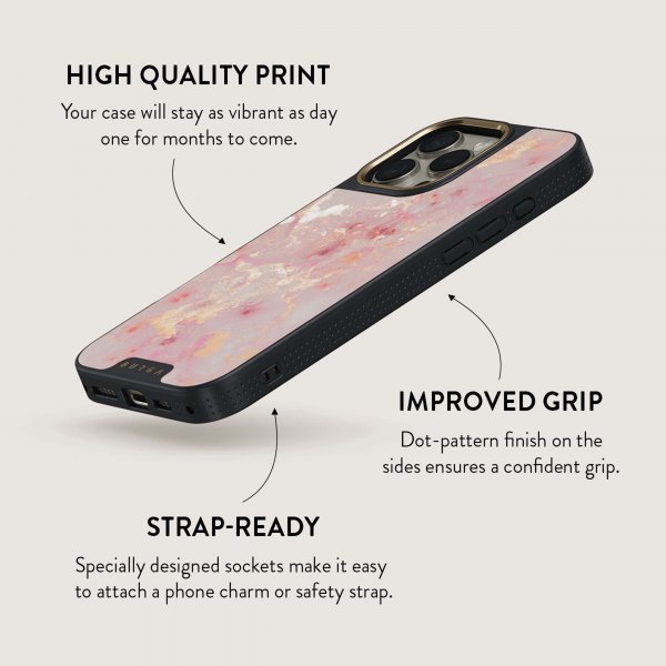 Burga iPhone 15 Pro Skal Elite Dark MagSafe Golden Coral