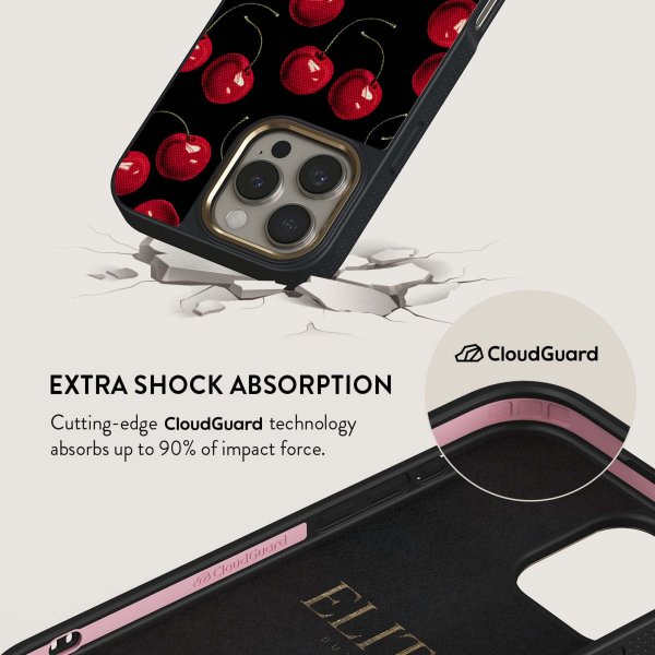Burga iPhone 16 Plus Skal Elite Dark MagSafe Cherrybomb