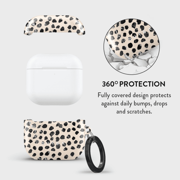 Burga AirPods 4 Skal Design Almond Latte
