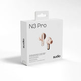 Sudio Trådlösa Hörlurar N3 Pro ANC Rose Pink