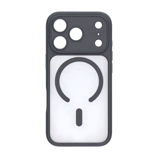 Rvelon iPhone 17 Pro Max Skal TPU MagSafe Svart/Transparent