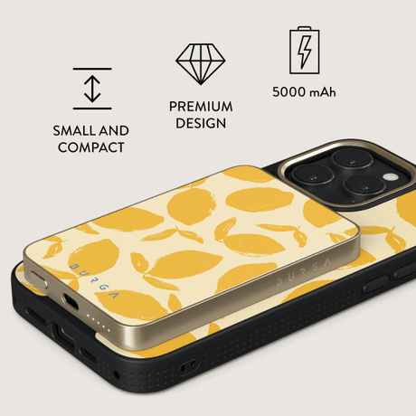 Burga Powerbank MagSafe 5000 mAh Lemon Tart