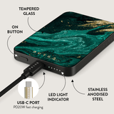 Burga Powerbank MagSafe 5000 mAh Emerald Pool Grå