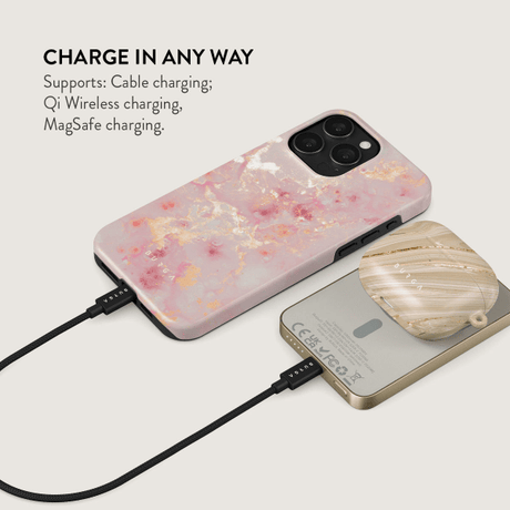 Burga Powerbank MagSafe 5000 mAh Golden Coral Guld
