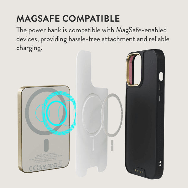 Burga Powerbank MagSafe 5000 mAh Seven Seas Guld