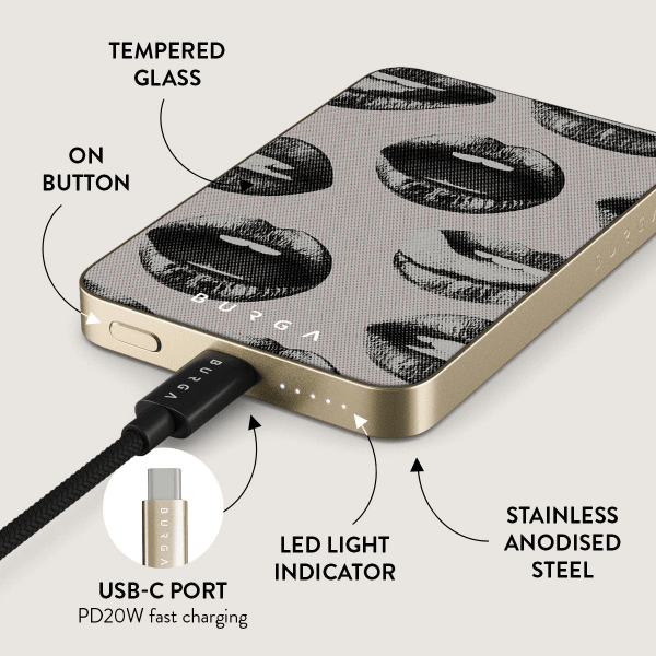 Burga Powerbank MagSafe 5000 mAh Next Mistake Guld