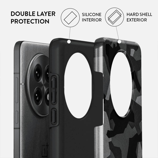 Burga OnePlus 13 Skal Tough Night Black Camo