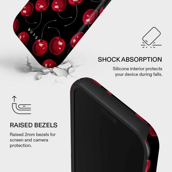 Burga iPhone 17 Pro Max Skal Tough MagSafe Cherrybomb