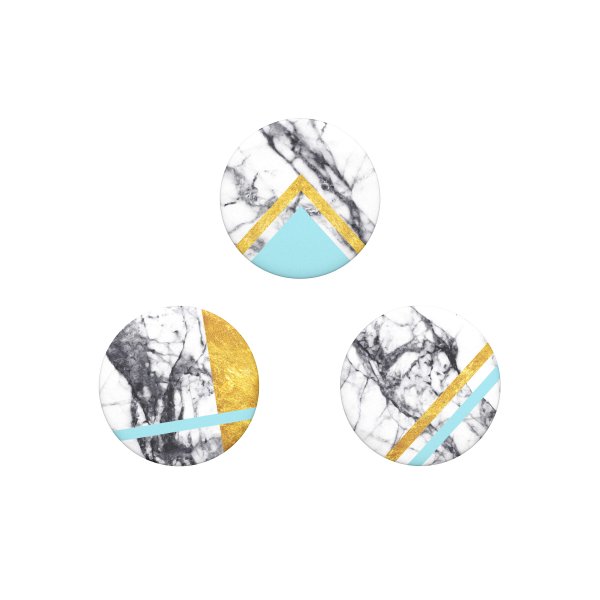 Popsockets PopMinis White Marble Glam 3-pack