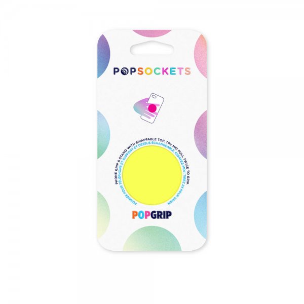 Popsockets PopGrip Neon Jolt Yellow