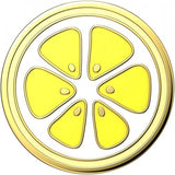 Popsockets PopGrip Enamel Lemon Slice Yellow