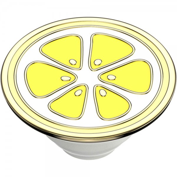 Popsockets PopGrip Enamel Lemon Slice Yellow