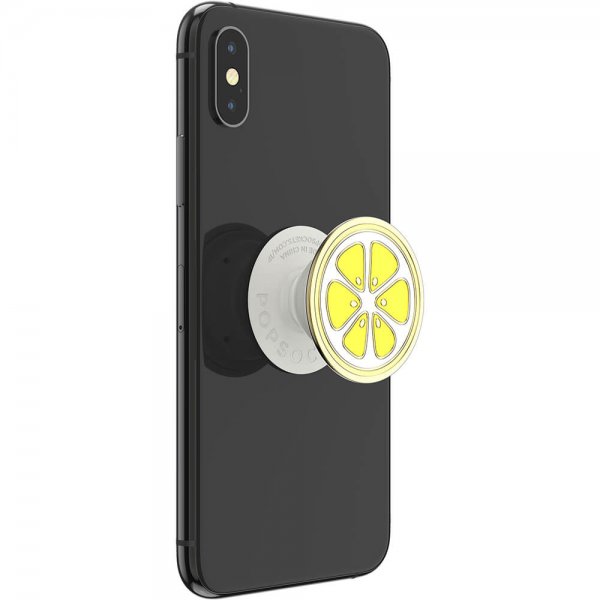 Popsockets PopGrip Enamel Lemon Slice Yellow