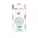 Popsockets PopGrip Clear Glitter Silver