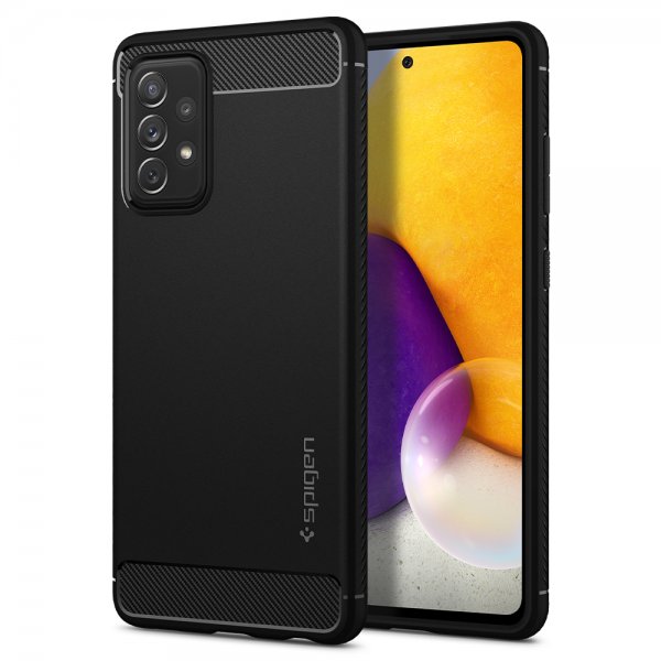 Spigen Samsung Galaxy A72 Skal Rugged Armor Matte Black