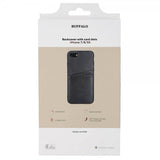 Buffalo iPhone 7/8/SE Skal Backcover with Card Slots Svart