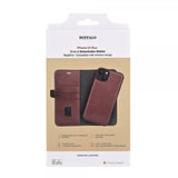 Buffalo iPhone 15 Plus Fodral 3 Kortfack Löstagbart Skal MagSeries Brun