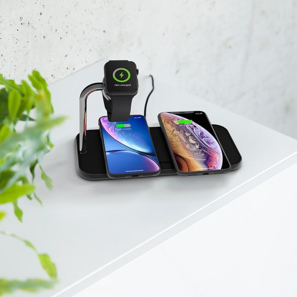 Zens Dual+Watch Aluminium Wireless Charger Svart