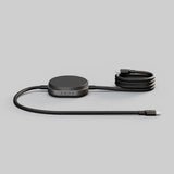 Zens USB C-C Pro 2 Laddkabel med Qi2 2-i-1 15W 1.5m Svart